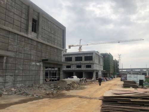 黃金商鋪預鑒財富，建工城陵磯國際汽車城工程進展喜人